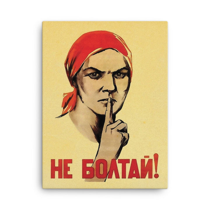 Vintage Russian Propaganda Pring-on canvas