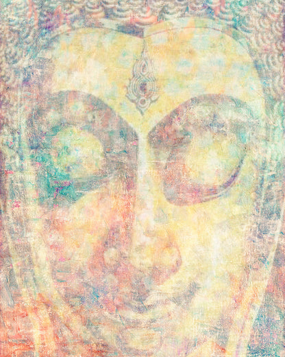 Abstract Asian Buddha Wall Art 