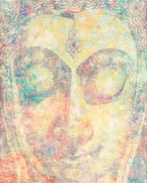 Abstract Asian Buddha Wall Art 