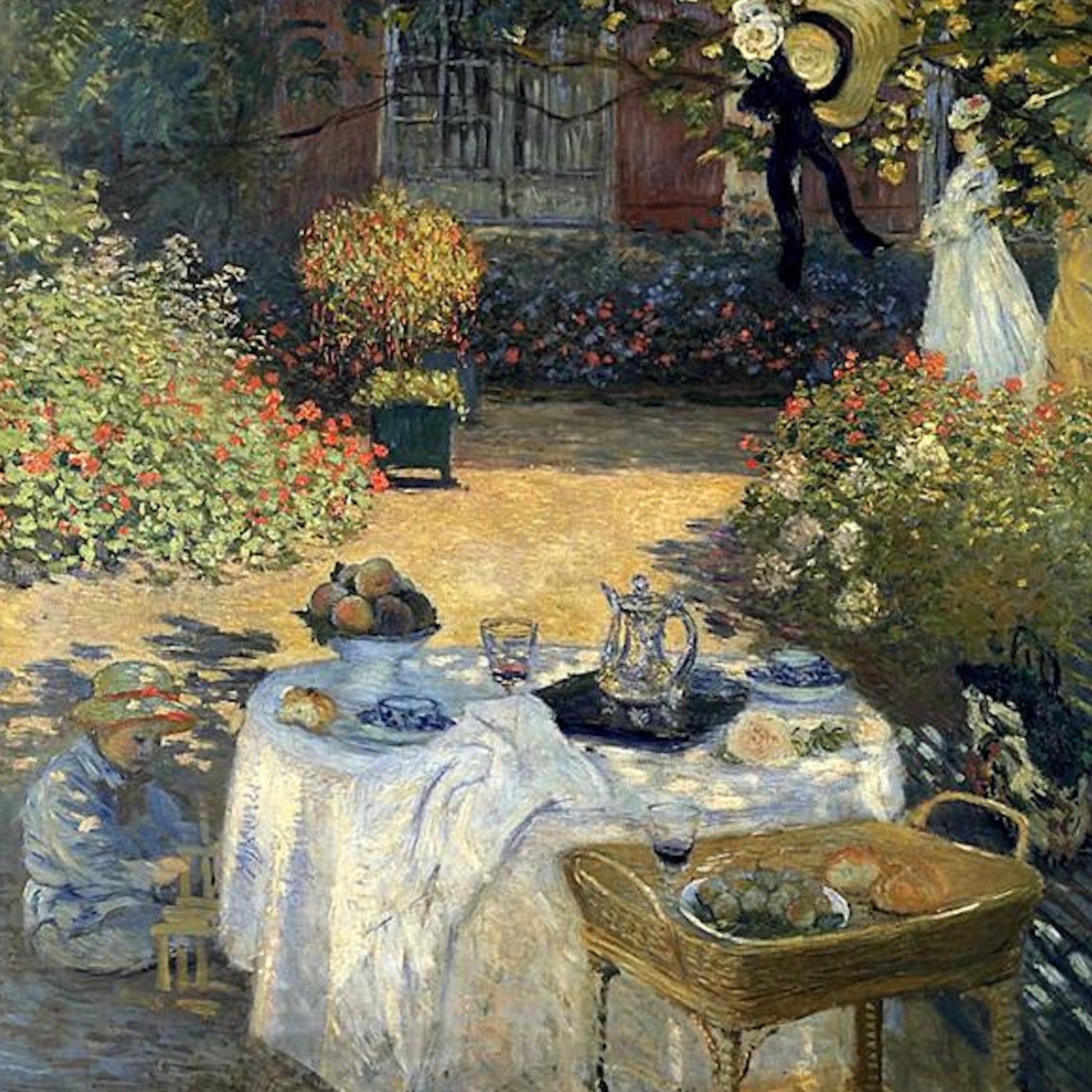 Monet Luncheon, 1873" by Claude Monet. Claude Monet artworks, monet canvas art, monet oil painting, monet reproduction for sale. Landscape paintings, Monet art decor, monet oil painting on canvas, Blue Surf Art