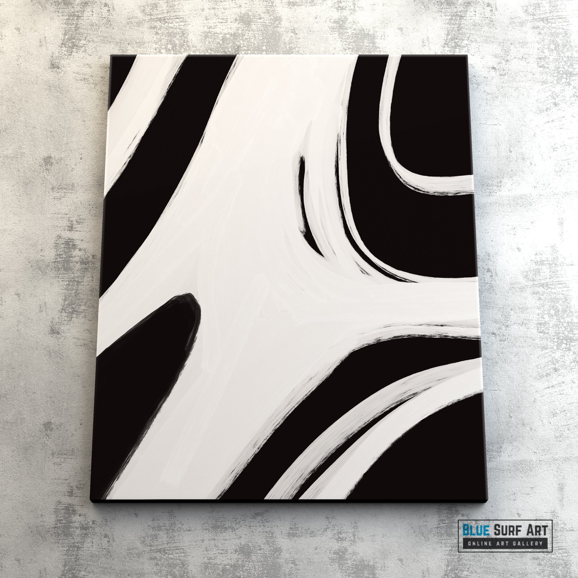 Minimalist Black & White Modern Abstract Wall Art - Fora #4. Large Abstract Painting, Modern Abstract Painting, oil hand painting, office wall art, original abstract, textured art