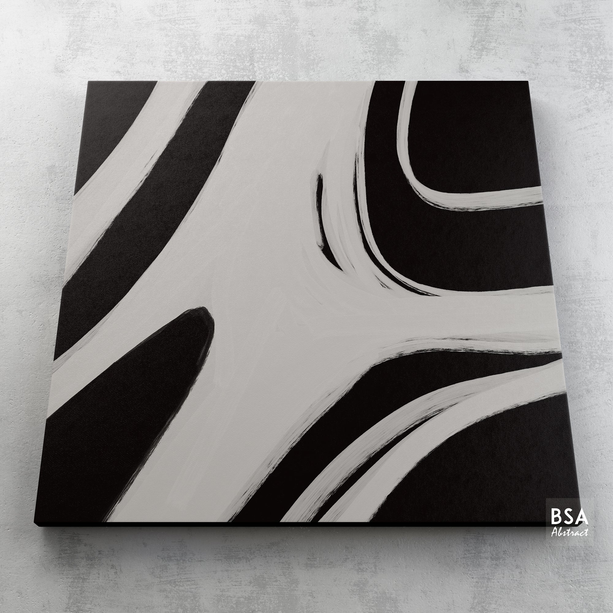 Minimalist Black & White Modern Abstract Wall Art - Fora #4. Large Abstract Painting, Modern Abstract Painting, oil hand painting, office wall art, original abstract, textured art