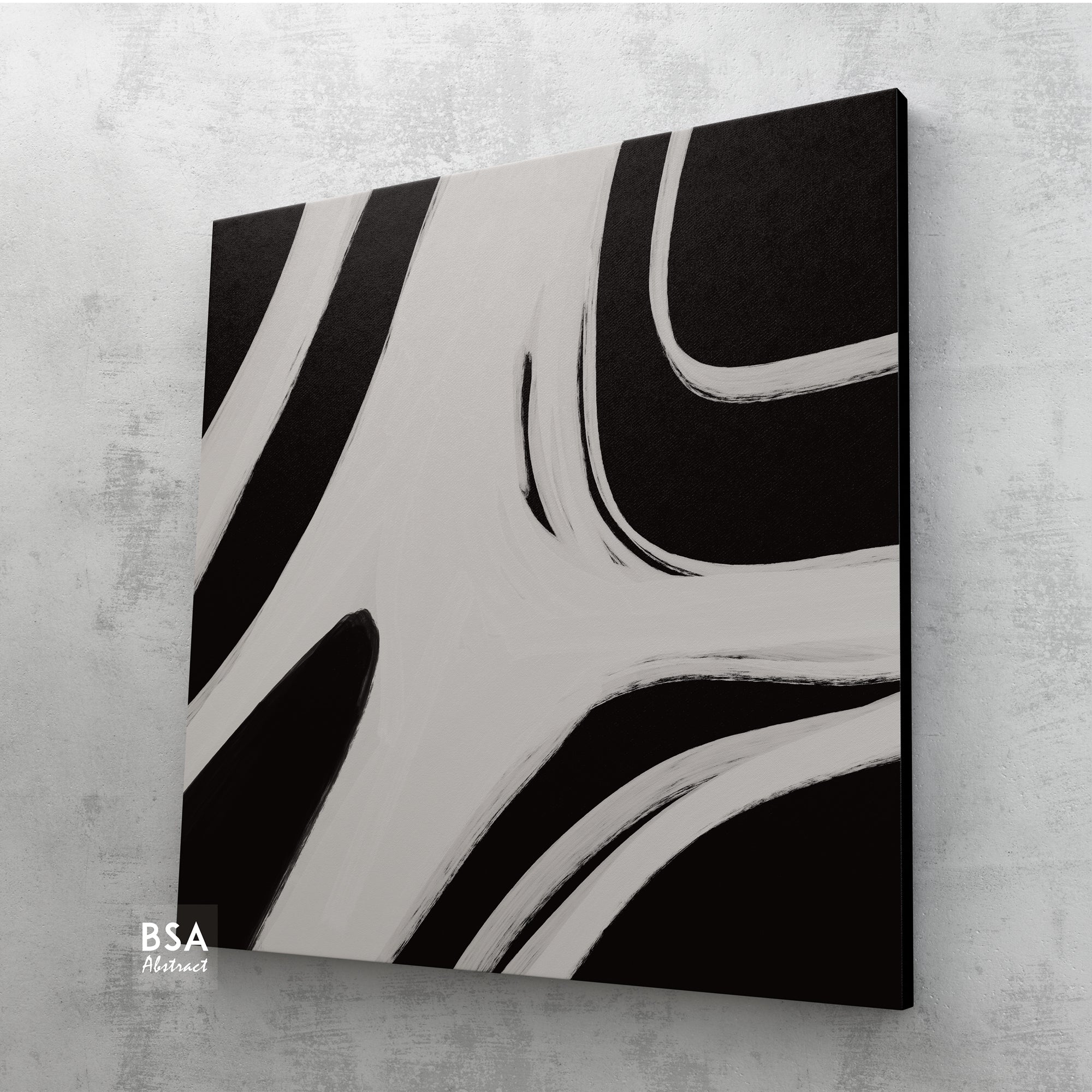 Minimalist Black & White Modern Abstract Wall Art - Fora #4. Large Abstract Painting, Modern Abstract Painting, oil hand painting, office wall art, original abstract, textured art