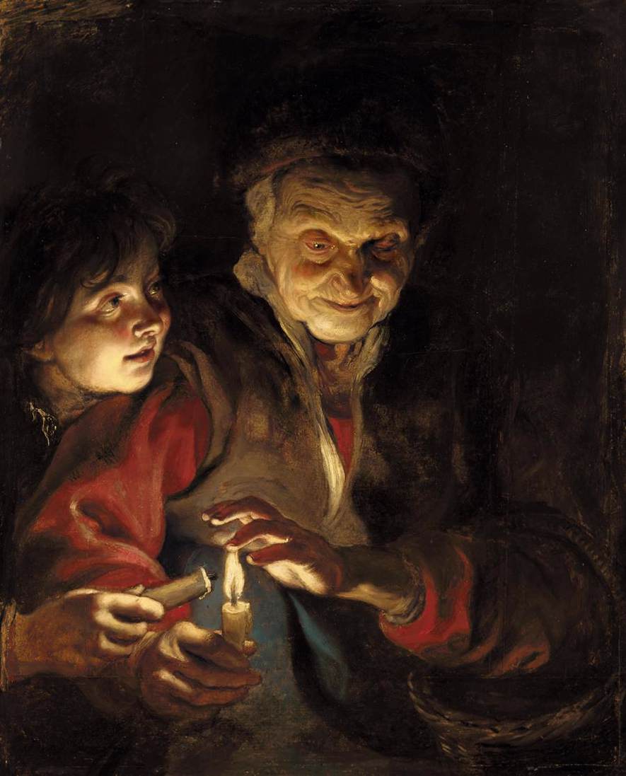 Night Scene by Peter Paul Rubens Reproduction Oil Painting on Canvas