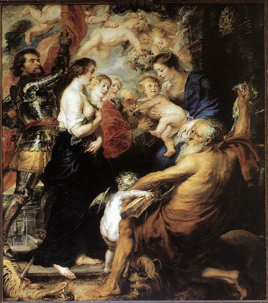 Our Lady with the Saints by Peter Paul Rubens Reproduction Oil Painting on Canvas