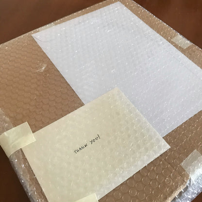 Stretched canvas packages. 