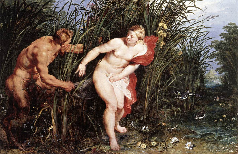 Pan and Syrinx by Peter Paul Rubens Reproduction Oil Painting on Canvas