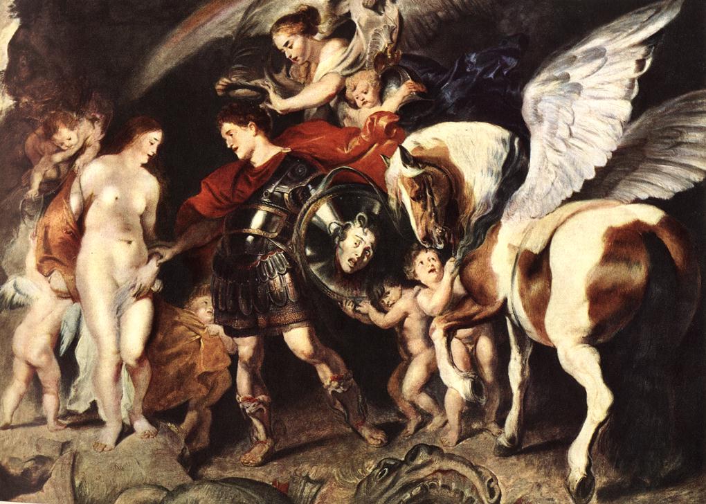 Perseus and Andromeda by Genii by Peter Paul Rubens Reproduction Oil Painting on Canvas