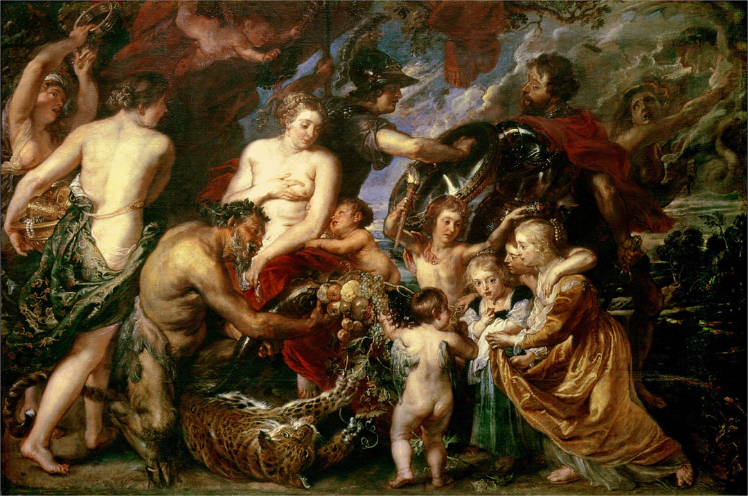 Minerva Protecting Pax from Mars by Peter Paul Rubens Reproduction Oil Painting on Canvas
