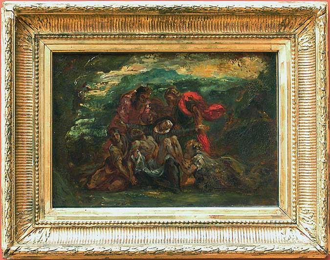 Pietà by Eugène Delacroix Reproduction Painting by Blue Surf Art
