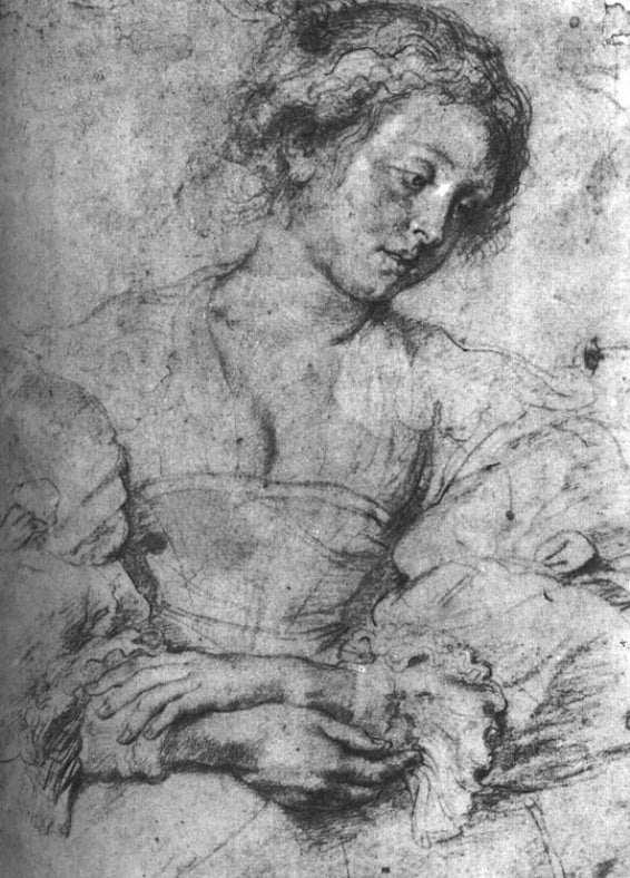 Portrait of a Young Woman by Peter Paul Rubens Reproduction Oil Painting on Canvas