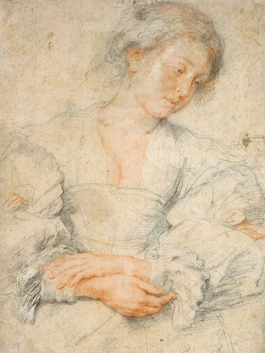 Portrait of a Young Woman by Peter Paul Rubens Reproduction Oil Painting on Canvas