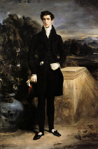 Portrait of Baron Schwiter by Eugène Delacroix Reproduction Painting by Blue Surf Art