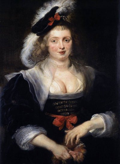 Portrait of Helene Fourment with Gloves by Peter Paul Rubens Reproduction Oil Painting on Canvas