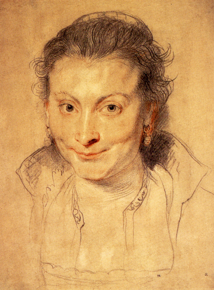 Portrait of Isabella Brandt by Genii by Peter Paul Rubens Reproduction Oil Painting on Canvas