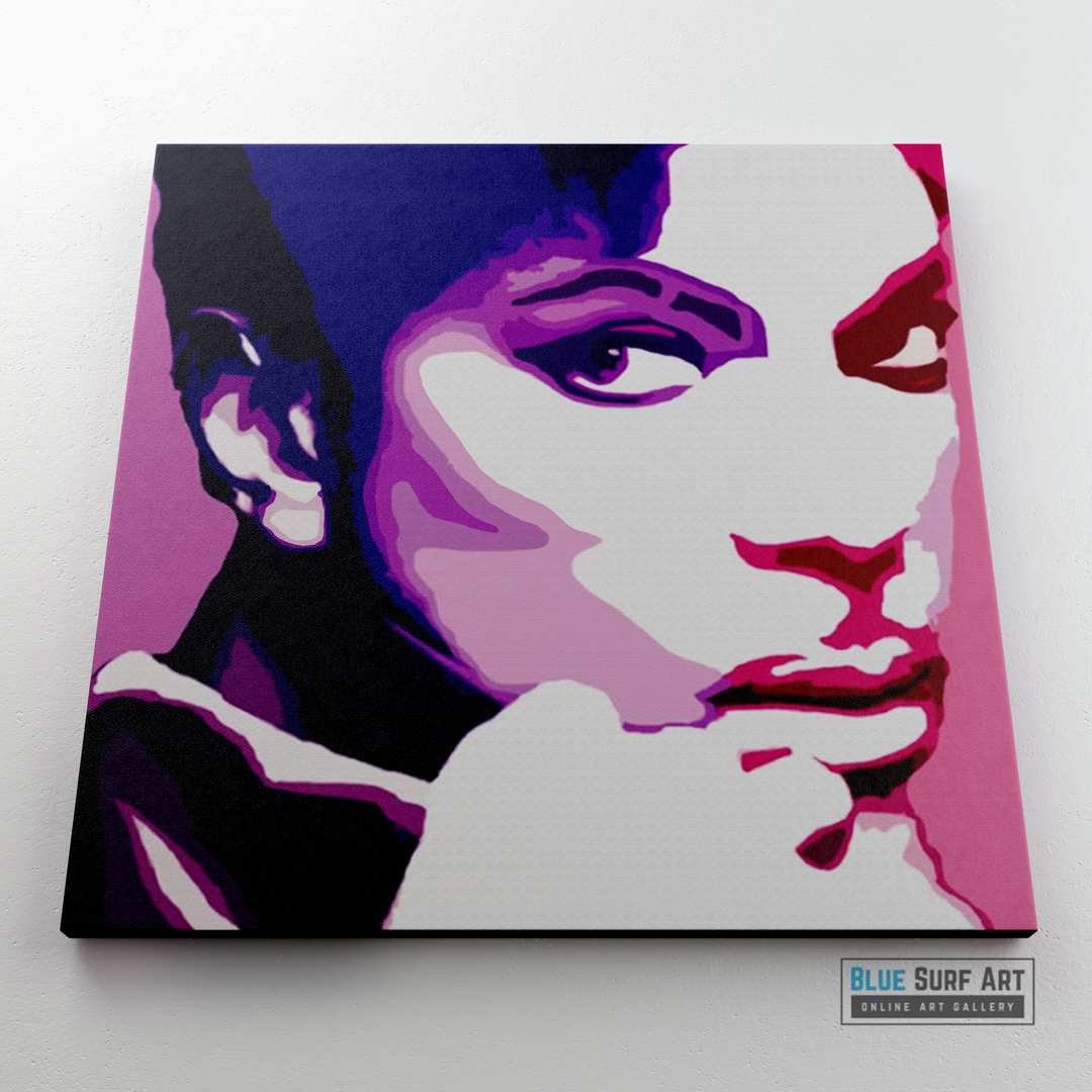 Prince Rogers Nelson Original Oil Painting on Canvas by Blue Surf Art  2