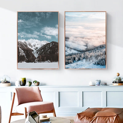Winter at Nordic Canvas Art Print, Wall Art, Home Decor - Showcase 1