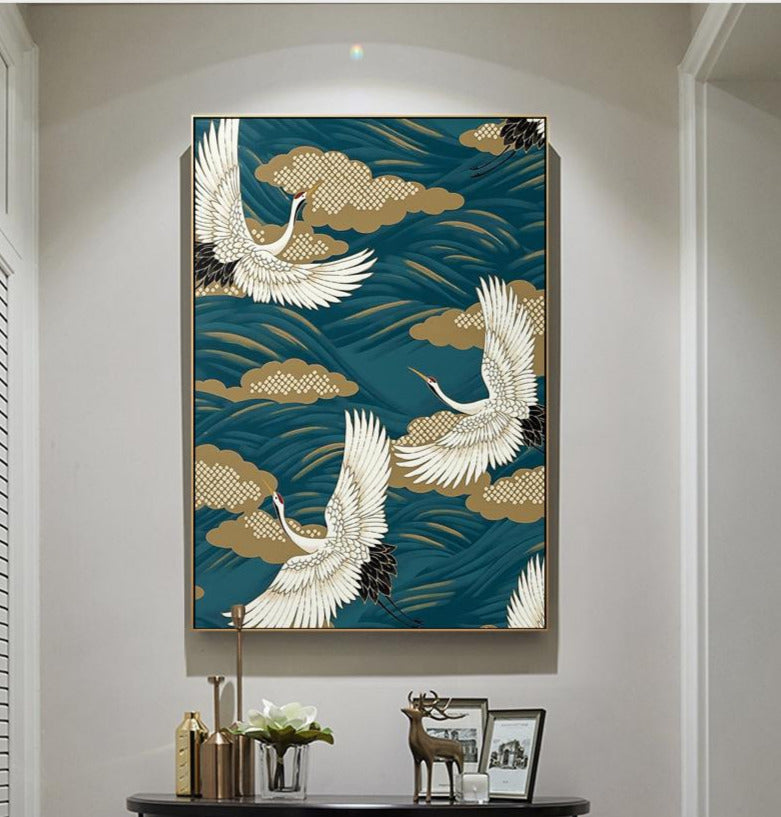 The Wave Asian Art Print, Canvas Art, Canvas Art Painting. Wall Art, Home Decor - 5
