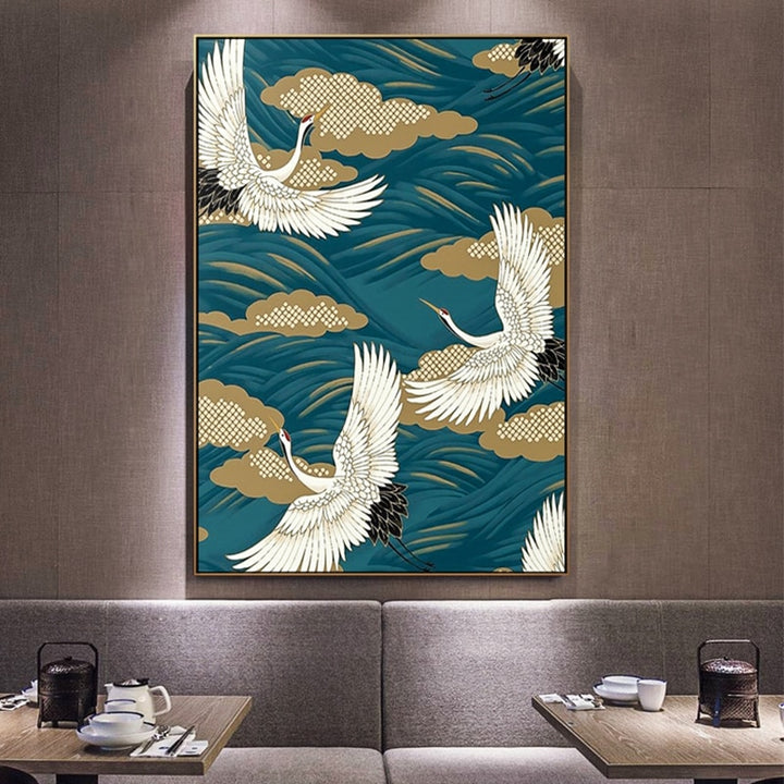 The Wave Asian Art Print, Canvas Art, Canvas Art Painting. Wall Art, Home Decor - 1