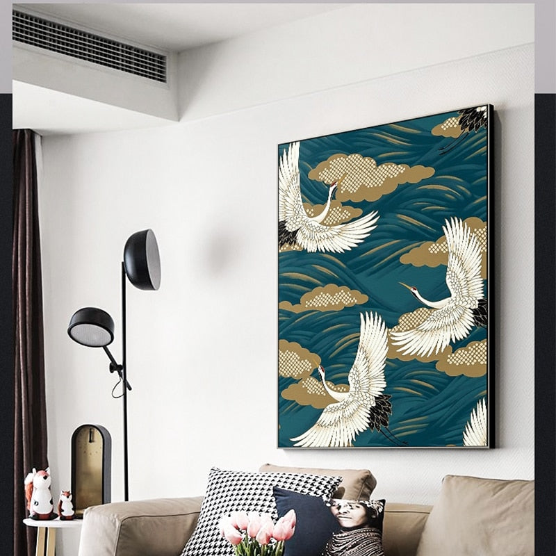 The Wave Asian Art Print, Canvas Art, Canvas Art Painting. Wall Art, Home Decor - 6
