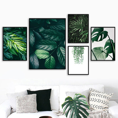 Tropical Leaf Wall Art Print on Canvas II