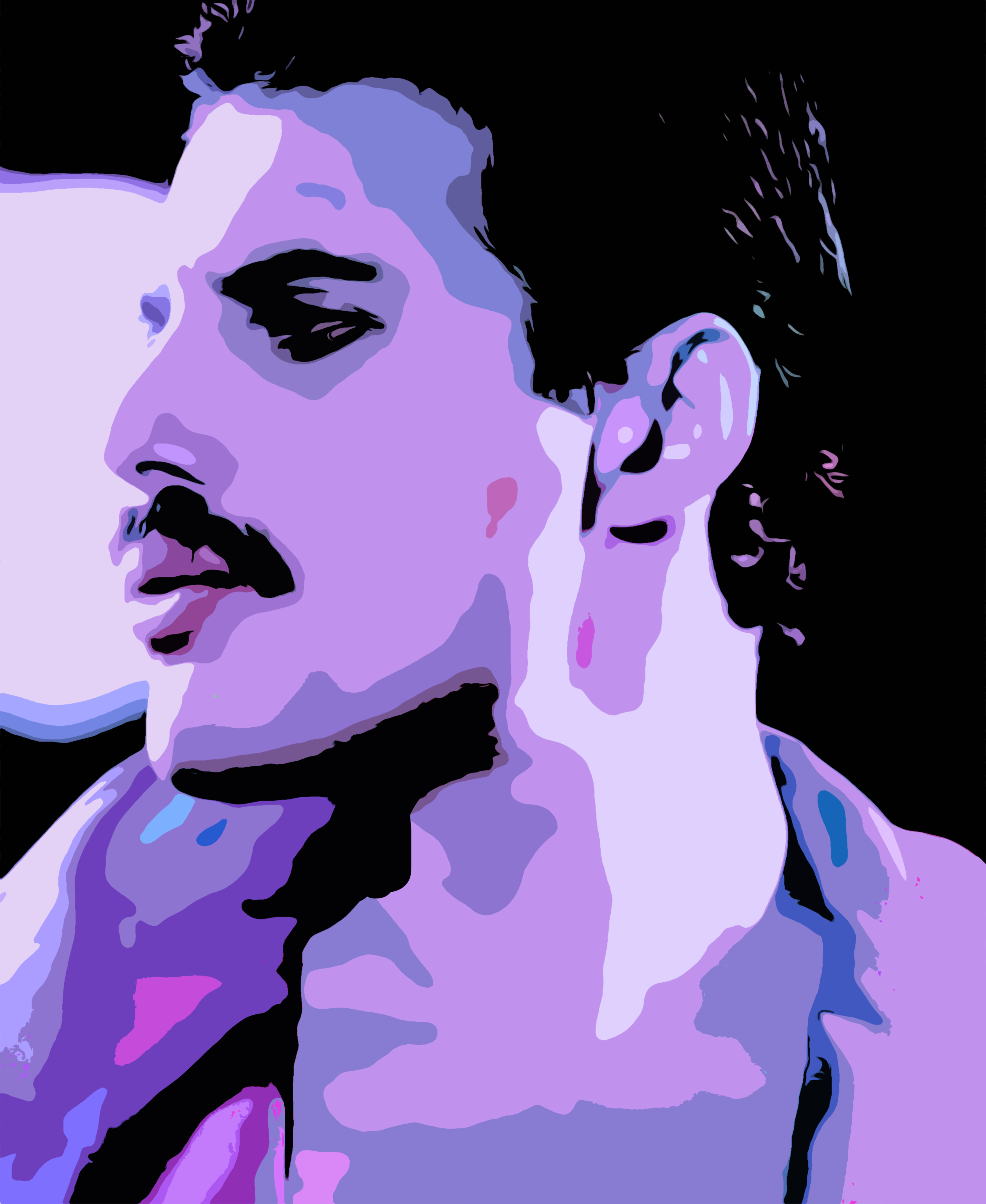 Don't Stop Me Now, Queen. Freddie Mercury Wall Art, Queen Freddie Mercury Prints, Queen wall art, Queen fan art, queen rock band painting, Queen Freddie canvas art, Freddie Mercury gift art, Freddie Mercury Fan Art