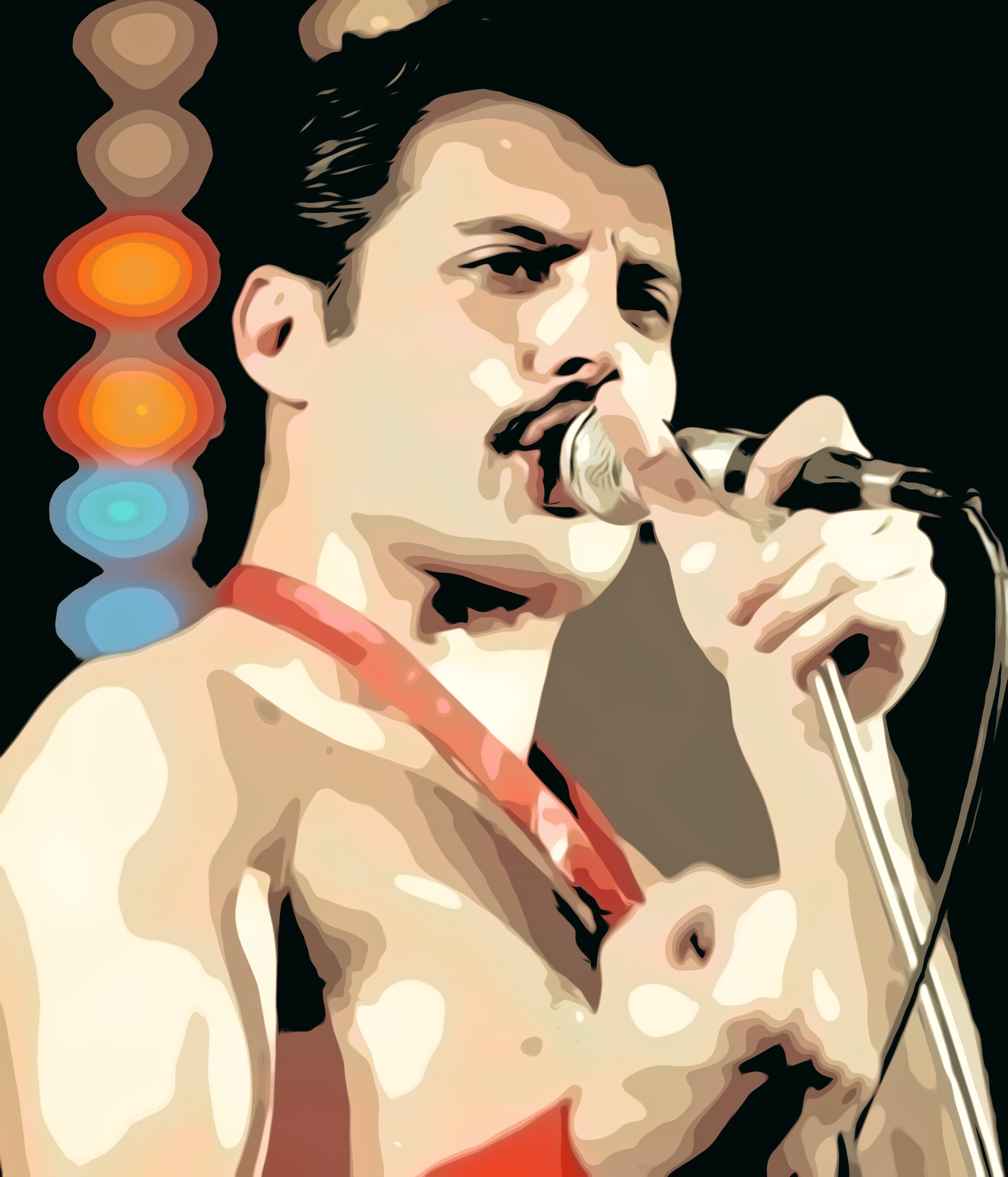 Radio Ga Ga, Queen Freddie Mercury Wall Art, Queen Freddie Mercury Prints, Queen wall art, Queen fan art, queen rock band painting, Queen Freddie canvas art, Freddie Mercury gift art, Freddie Mercury Fan Art