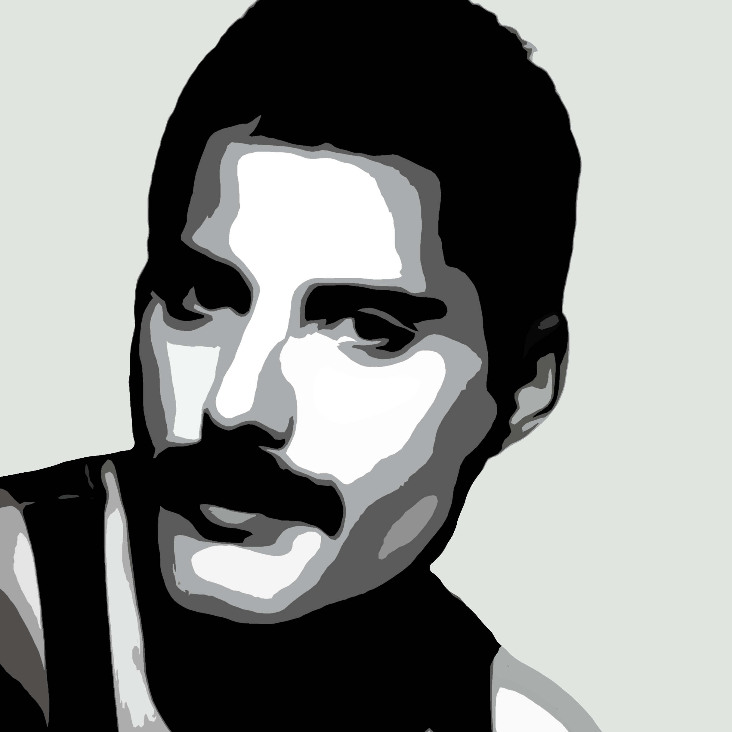 Freddie Portrait. Freddie Mercury Wall Art, Queen Freddie Mercury Prints, Queen wall art, Queen fan art, queen rock band painting, Queen Freddie canvas art, Freddie Mercury gift art, Freddie Mercury Fan Art