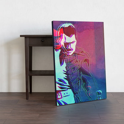 Freddie Mercury Wall Art, Queen Freddie Canvas Art, Queen UK Band Wall Art, Freddie Mercury prints, Freddie Mercury Paintings