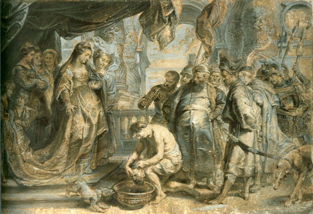 Queen Tomyris with the Head of Cyrus by Peter Paul Rubens Reproduction Oil Painting on Canvas