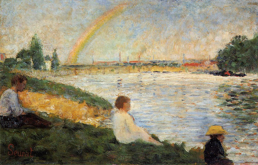 Rainbow by Georges Seurat Reproduction Painting by Blue Surf Art