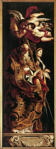 Raising of the Cross - Sts Amand and Walpurgis by Peter Paul Rubens Reproduction Oil Painting on Canvas