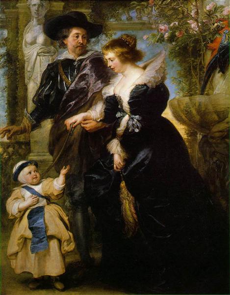 Rubens Rubens his wife Helena Fourment and their son Peter Paul by Peter Paul Rubens Reproduction Oil Painting on Canvas