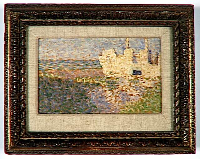 Ruins at Grandcamp by Georges Seurat Reproduction Painting by Blue Surf Art