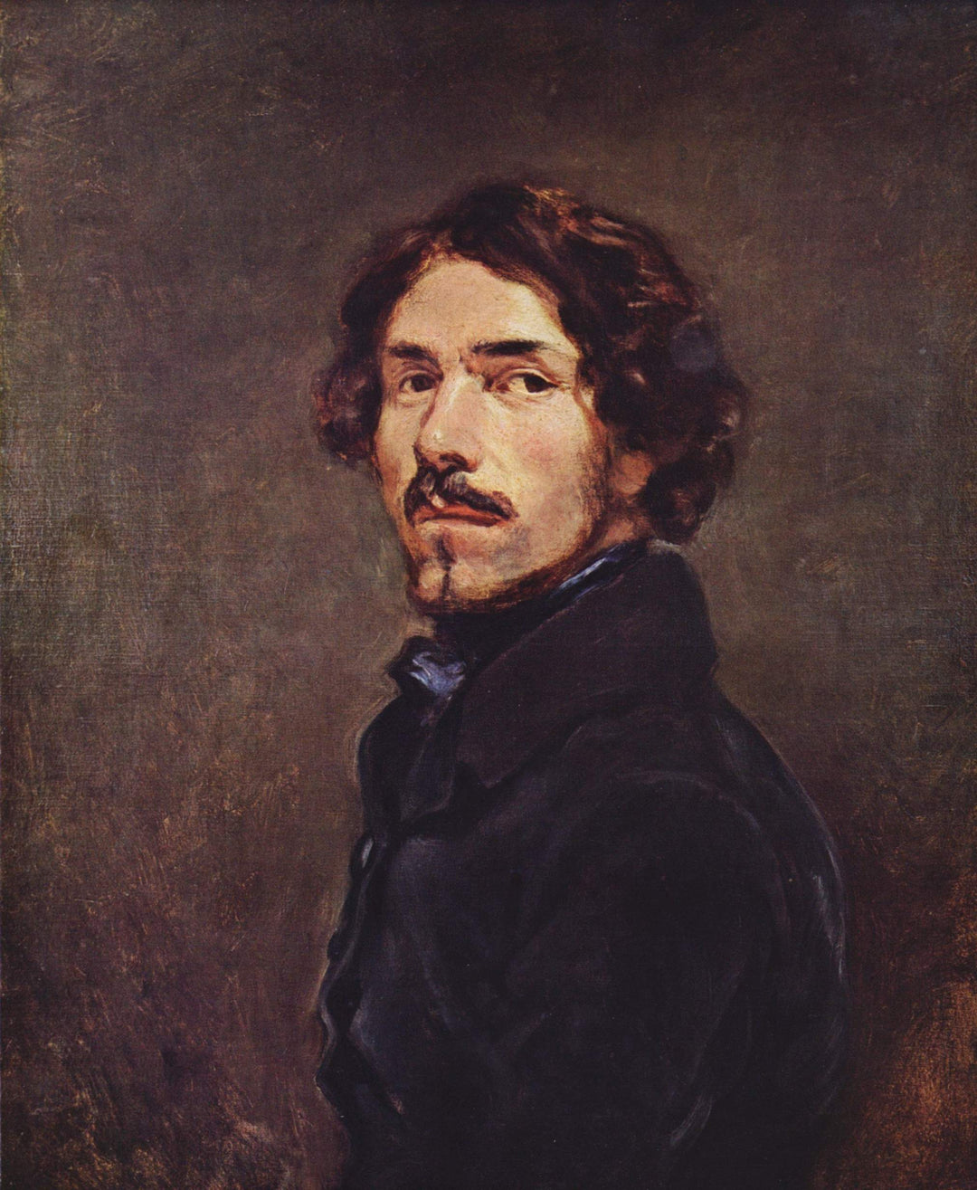 Self Portrait by Eugène Delacroix Reproduction Painting by Blue Surf Art
