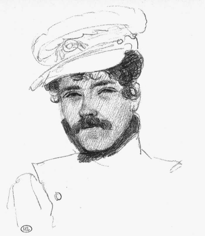 Self-Portrait with Cap by Eugène Delacroix Reproduction Painting by Blue Surf Art
