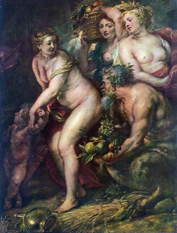 Sine Cerere et Baccho friget Venus by Peter Paul Rubens Reproduction Oil Painting on Canvas