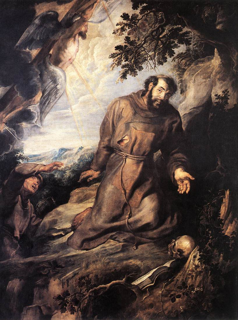 St. Francis of Assisi Receiving the Stigmata by Peter Paul Rubens Reproduction Oil Painting on Canvas