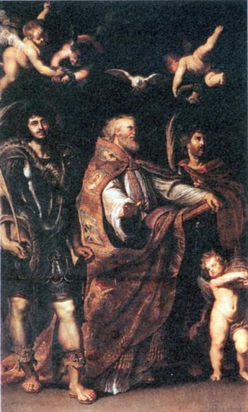 St. George with St. Maurus and Papianus by Peter Paul Rubens Reproduction Oil Painting on Canvas