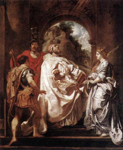 St. Gregory the Great with Saints by Peter Paul Rubens Reproduction Oil Painting on Canvas