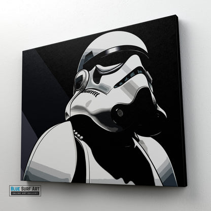 White Robot Wall Art Wall Art Home Decor, 100% Oil Painting on Canvas -1