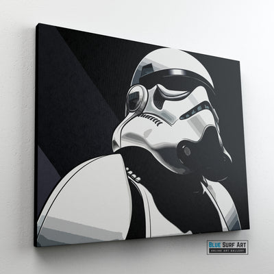 White Robot Wall Art Wall Art Home Decor, 100% Oil Painting on Canvas