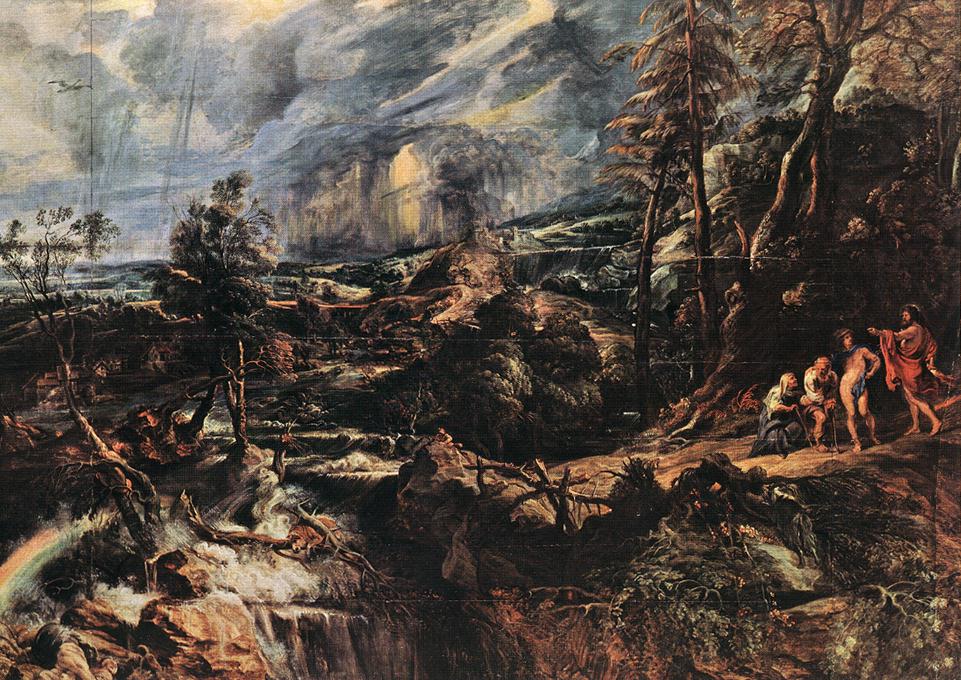 Stormy Landscape by Peter Paul Rubens Reproduction Oil Painting on Canvas