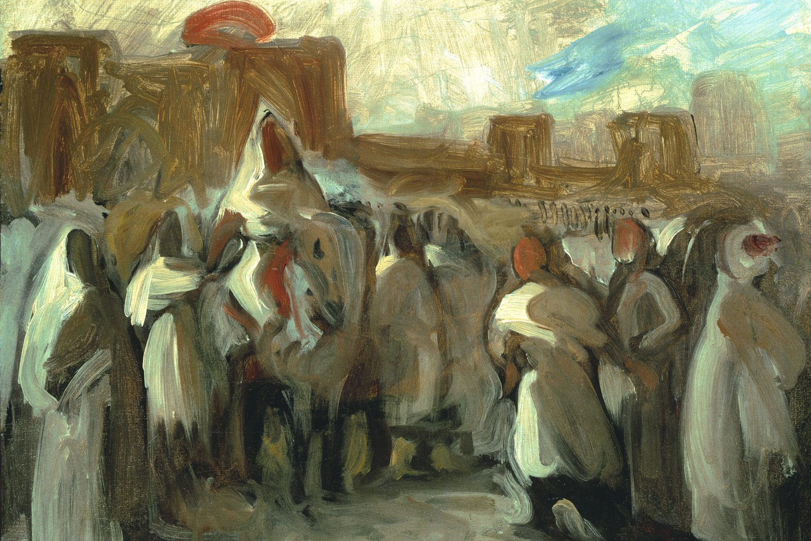 Sultan Abel el Rahman by Eugène Delacroix Reproduction Painting by Blue Surf Art