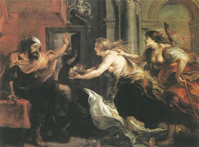 Tereus Confronted with the Head of His Son Itylus by Peter Paul Rubens Reproduction Oil Painting on Canvas