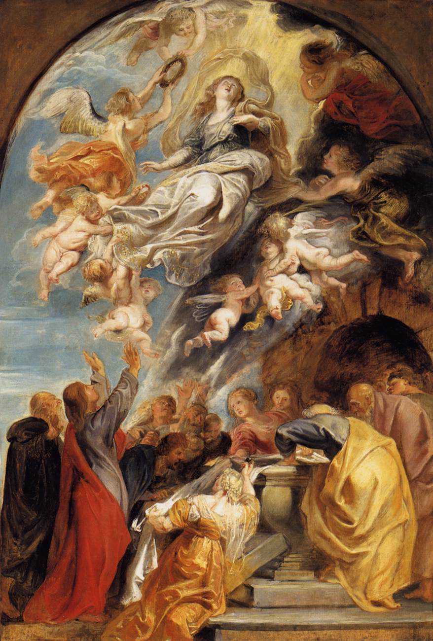 The Assumption of Mary by Genii by Peter Paul Rubens Reproduction Oil Painting on Canvas