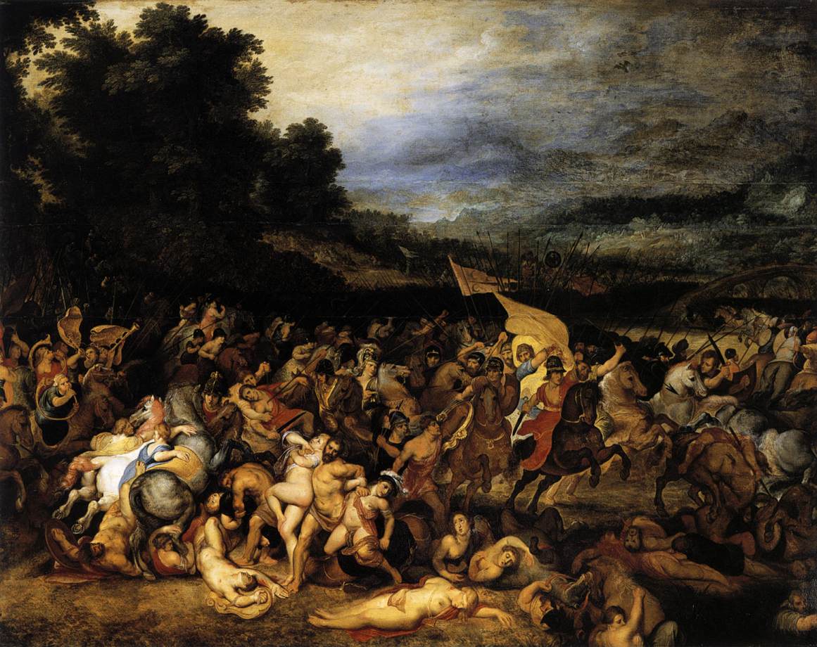 The Battle of the Amazons by Peter Paul Rubens Reproduction Oil Painting on Canvas