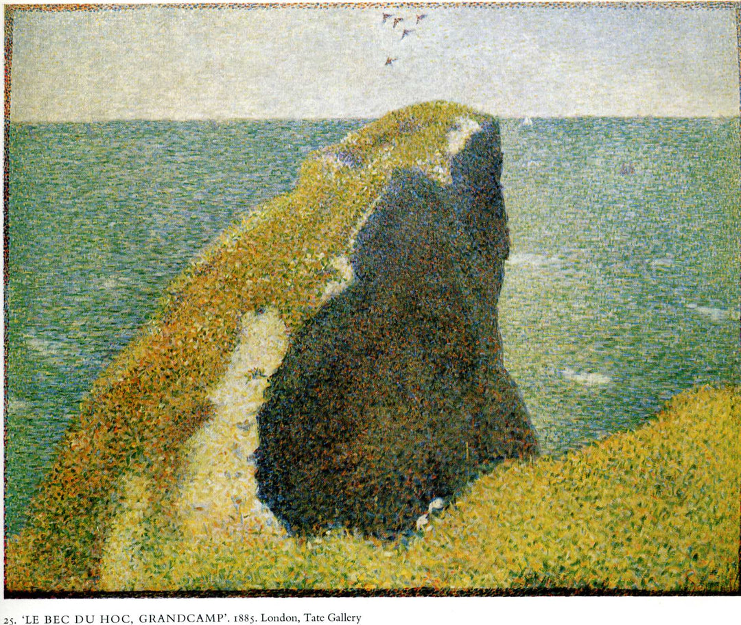 The Bec du Hoc, Grandcamp by Georges Seurat Reproduction Painting by Blue Surf Art