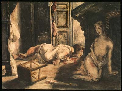 The Bride of Lammermoor by Eugène Delacroix Reproduction Painting by Blue Surf Art