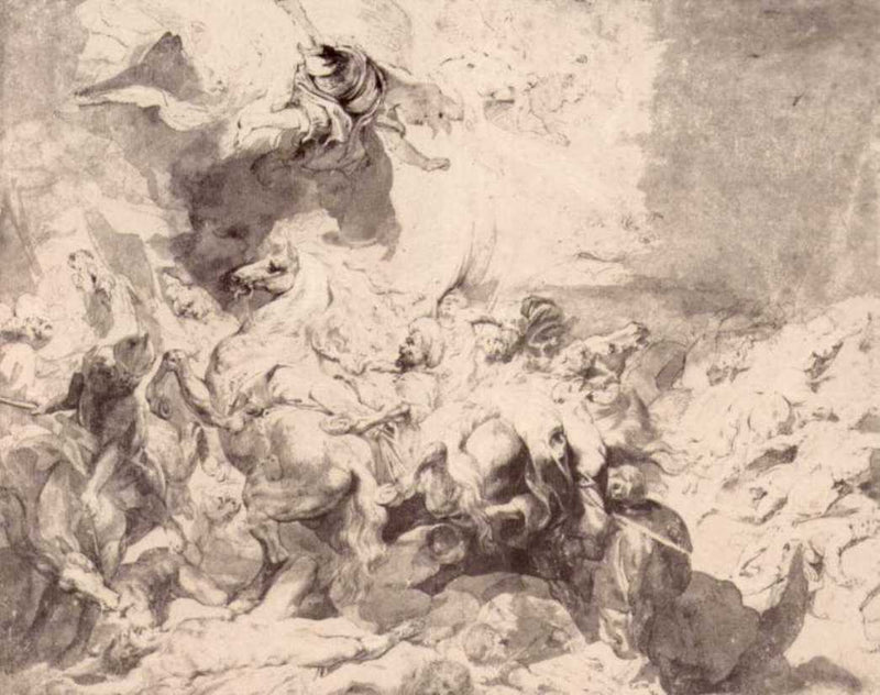 The Damage of Sennaherib by Peter Paul Rubens Reproduction Oil Painting on Canvas